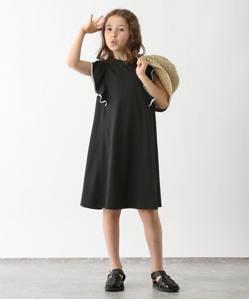 GLOBAL WORK（グローバルワーク）の「シャーベッTEE／フリルワンピース/162601（ワンピース・キッズ・ブルー/ブラック・100cm/110cm/120cm/130cm/140cm/150cm/160cm）」の18枚目の写真