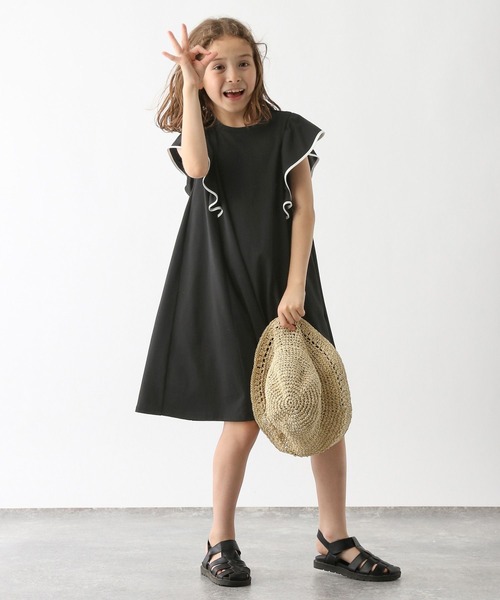 GLOBAL WORK（グローバルワーク）の「シャーベッTEE／フリルワンピース/162601（ワンピース・キッズ・ブルー/ブラック・100cm/110cm/120cm/130cm/140cm/150cm/160cm）」の19枚目の写真