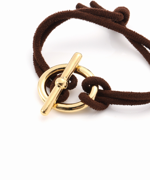 SLOBE IENA(スローブイエナ)の「【PHILIPPE AUDIBERT】SLOBE別注 ブラウンスウェードブレスレッド(ブレスレット・レディース・ブラウン・FREE)」の7枚目の写真