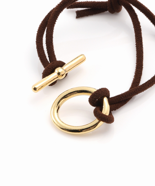 SLOBE IENA(スローブイエナ)の「【PHILIPPE AUDIBERT】SLOBE別注 ブラウンスウェードブレスレッド(ブレスレット・レディース・ブラウン・FREE)」の9枚目の写真