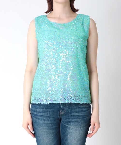 Cepica(セピカ)の「スパン切替ノースリブラウス(タンクトップ・レディース・イエロー/ピンク/ブルー・FREE)」の17枚目の写真