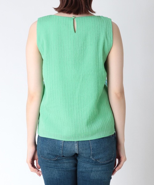 Cepica(セピカ)の「スパン切替ノースリブラウス(タンクトップ・レディース・イエロー/ピンク/ブルー・FREE)」の19枚目の写真