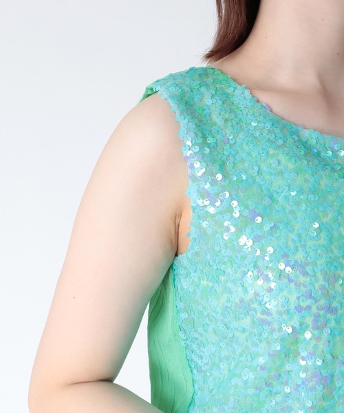 Cepica(セピカ)の「スパン切替ノースリブラウス(タンクトップ・レディース・イエロー/ピンク/ブルー・FREE)」の21枚目の写真