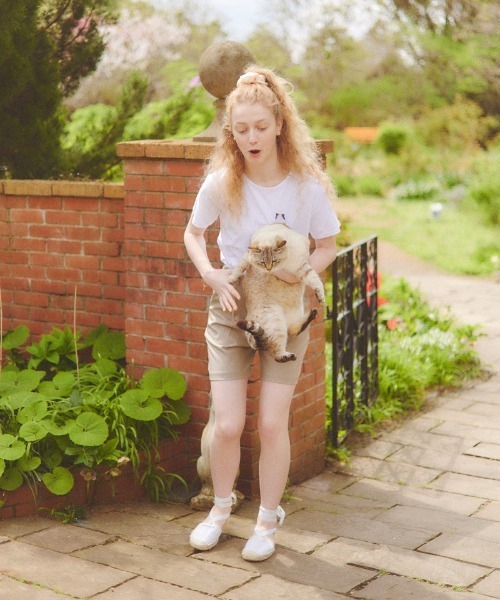 flower（フラワー）の「キャットプリントティーズ（Tシャツ/カットソー・レディース・ホワイト/ホワイト系その他・FREE）」の20枚目の写真