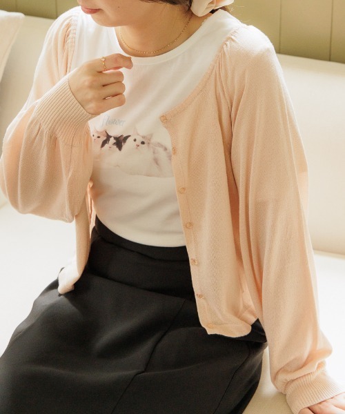 flower（フラワー）の「キャットプリントティーズ（Tシャツ/カットソー・レディース・ホワイト/ホワイト系その他・FREE）」の14枚目の写真