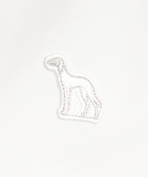 adabat（アダバット）の「着丈短め ゆったりデザイン 半袖モックネックプルオーバー（Tシャツ/カットソー・レディース・パープル/ホワイト/ダークネイビー・36/38/40）」の21枚目の写真