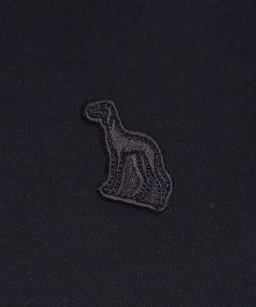 adabat（アダバット）の「着丈短め ゆったりデザイン 半袖モックネックプルオーバー（Tシャツ/カットソー・レディース・パープル/ホワイト/ダークネイビー・36/38/40）」の12枚目の写真