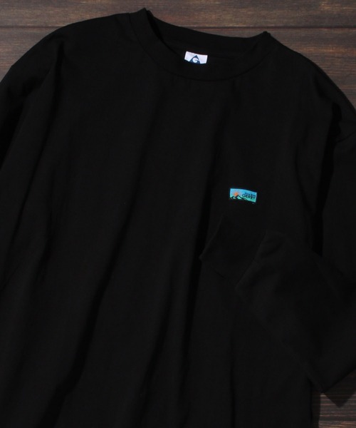 GERRY（ジェリー）の「【GERRY/ジェリー】ヘビーウェイト 胸ピスロングスリーブTシャツ（Tシャツ/カットソー・メンズ・グリーン/ホワイト/ブラック/アッシュグレー・L/LL/M）」の3枚目の写真