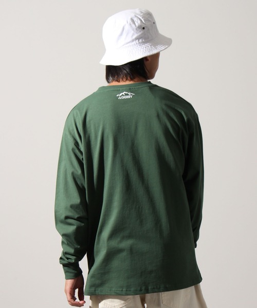 GERRY（ジェリー）の「【GERRY/ジェリー】ヘビーウェイト 胸ピスロングスリーブTシャツ（Tシャツ/カットソー・メンズ・グリーン/ホワイト/ブラック/アッシュグレー・L/LL/M）」の7枚目の写真
