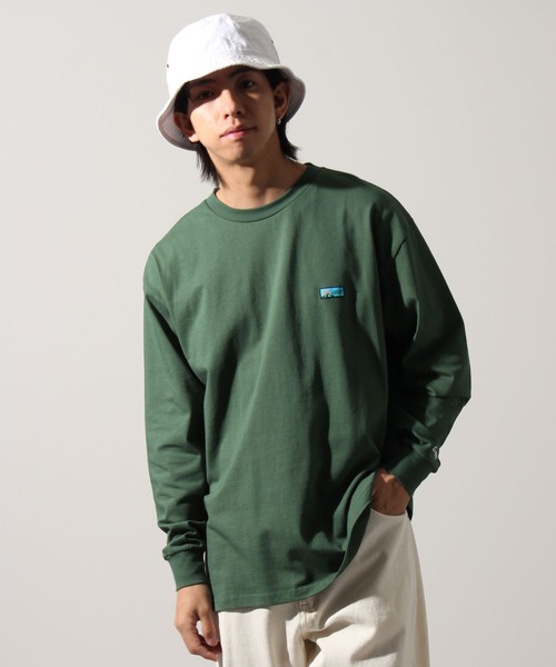GERRY（ジェリー）の「【GERRY/ジェリー】ヘビーウェイト 胸ピスロングスリーブTシャツ（Tシャツ/カットソー・メンズ・グリーン/ホワイト/ブラック/アッシュグレー・L/LL/M）」の5枚目の写真