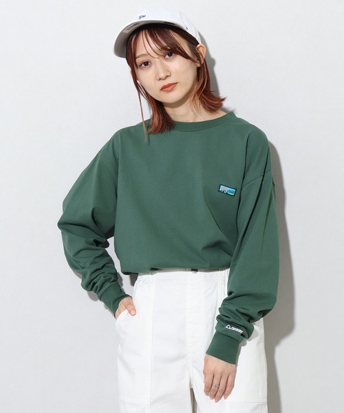 GERRY（ジェリー）の「【GERRY/ジェリー】ヘビーウェイト 胸ピスロングスリーブTシャツ（Tシャツ/カットソー・メンズ・グリーン/ホワイト/ブラック/アッシュグレー・L/LL/M）」の18枚目の写真