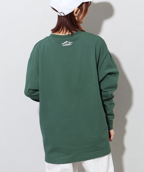 GERRY（ジェリー）の「【GERRY/ジェリー】ヘビーウェイト 胸ピスロングスリーブTシャツ（Tシャツ/カットソー・メンズ・グリーン/ホワイト/ブラック/アッシュグレー・L/LL/M）」の21枚目の写真