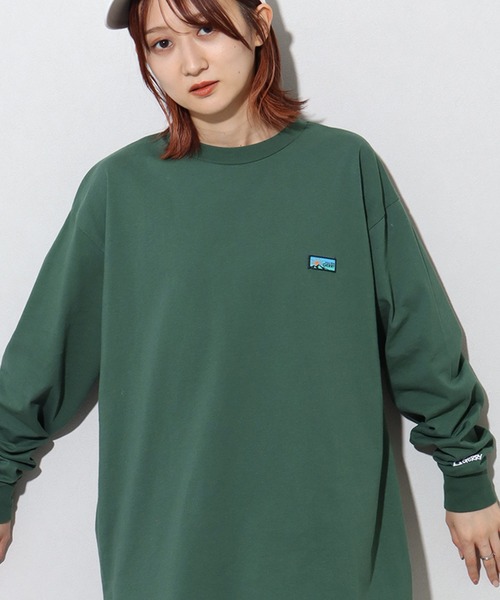 GERRY（ジェリー）の「【GERRY/ジェリー】ヘビーウェイト 胸ピスロングスリーブTシャツ（Tシャツ/カットソー・メンズ・グリーン/ホワイト/ブラック/アッシュグレー・L/LL/M）」の19枚目の写真
