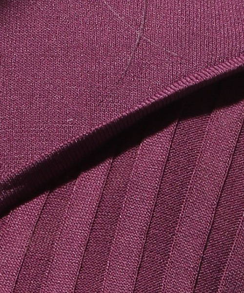 HARE(ハレ)の「カタアキレイヤーニット(HARE)(ニット/セーター・レディース・パープル/ブラック/ブルー/オレンジ/グレイッシュベージュ・FREE)」の14枚目の写真