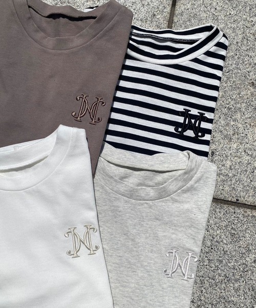 one after another NICE CLAUP(ワンアフターアナザーナイスクラップ)の「ワンポイント刺繍Tee(Tシャツ/カットソー・レディース・カーキ/オフホワイト/ブラック×ホワイト/オートミール・FREE)」の21枚目の写真