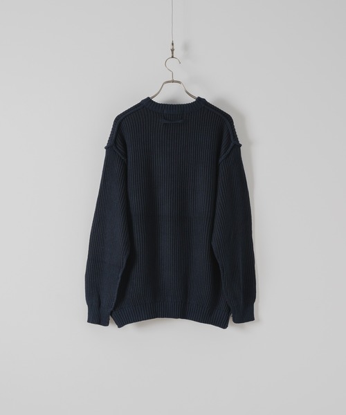 DOOPZ（ドープス）の「Crew Neck Stripe Color Knit - クルーネックストライプカラーニット（ニット/セーター・メンズ・ブラック/ホワイト・SMALL/LARGE/MEDIUM）」の11枚目の写真
