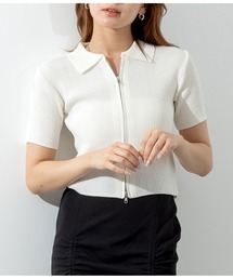 ANAP | シアーリブ両ジップトップスカットソー(Tシャツ/カットソー)