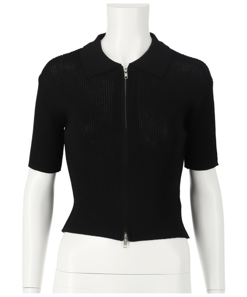 ANAP（アナップ）の「シアーリブ両ジップトップスカットソー（Tシャツ/カットソー・レディース・ブラック/グリーン/オフホワイト/レンガ・FREE）」の15枚目の写真