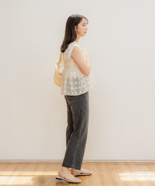 flower（フラワー）の「クリアフラワービスチェ（キャミソール・レディース・オレンジ/カーキ・FREE）」の3枚目の写真