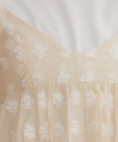 flower（フラワー）の「クリアフラワービスチェ（キャミソール・レディース・オレンジ/カーキ・FREE）」の7枚目の写真