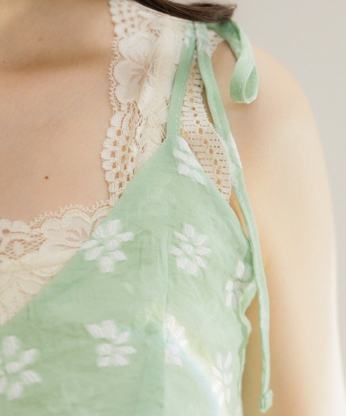 flower（フラワー）の「クリアフラワービスチェ（キャミソール・レディース・オレンジ/カーキ・FREE）」の15枚目の写真