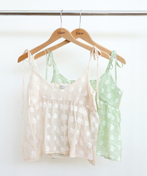 flower（フラワー）の「クリアフラワービスチェ（キャミソール・レディース・オレンジ/カーキ・FREE）」の9枚目の写真