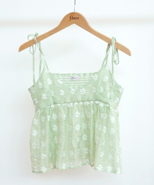 flower（フラワー）の「クリアフラワービスチェ（キャミソール・レディース・オレンジ/カーキ・FREE）」の12枚目の写真