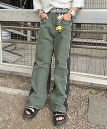 配色カラー切り替えデニム