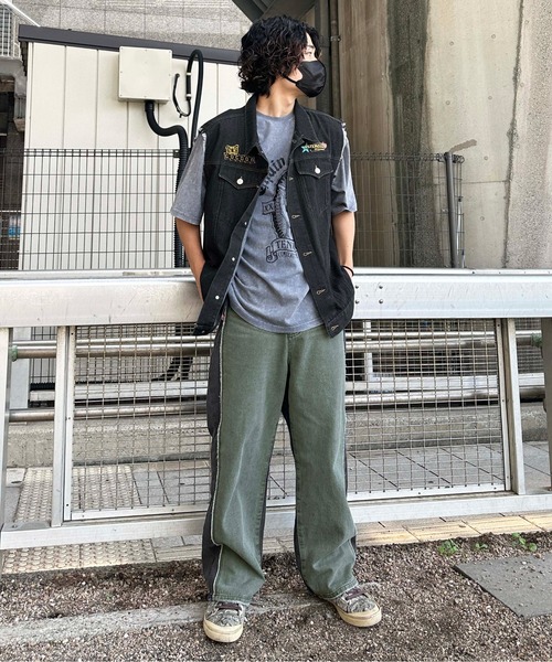 sedacle（セダクル）の「配色カラー切り替えデニム（デニムパンツ・メンズ・ブラック/インディゴブルー・MEDIUM/SMALL/LARGE）」の7枚目の写真