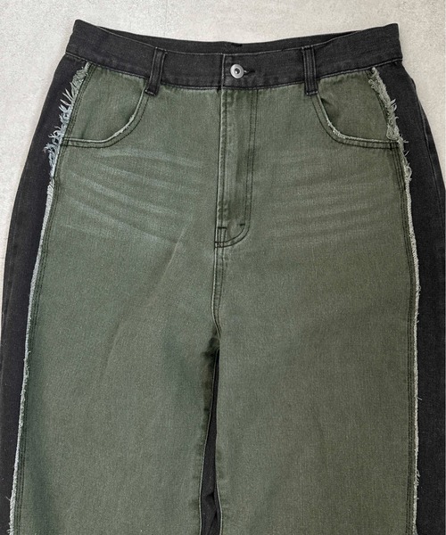 sedacle（セダクル）の「配色カラー切り替えデニム（デニムパンツ・メンズ・ブラック/インディゴブルー・MEDIUM/SMALL/LARGE）」の21枚目の写真