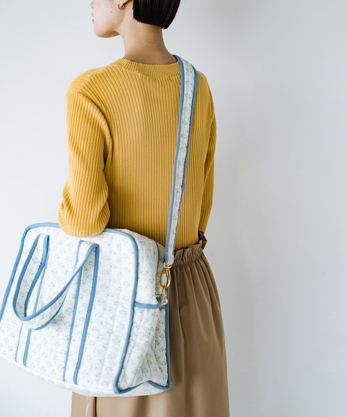 haco!（ハコ）の「【jou jou lier】インドプリントボストンバッグ（ボストンバッグ・レディース・ホワイト系その他/オレンジ系その他/ブルー系その他/グリーン系その他・ONE SIZE）」の10枚目の写真