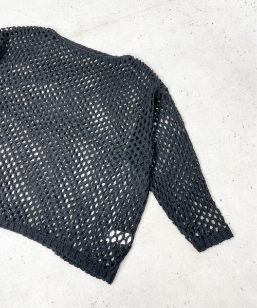 Meli rich（メリーリッチ）の「モヘヤメッシュルーズニット（ニット/セーター・レディース・ブルー/アイボリー/ブラック/グレー系その他/ベージュ/ブルー系その他・MEDIUM）」の7枚目の写真
