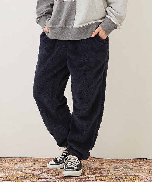 CUBE SUGAR(キューブシュガー)の「ソフトボアリブパンツ(その他パンツ・レディース・マルチ/ネイビー/レッド/ナチュラル/ブラウン・M)」の4枚目の写真