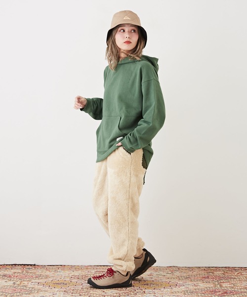 CUBE SUGAR(キューブシュガー)の「ソフトボアリブパンツ(その他パンツ・レディース・マルチ/ネイビー/レッド/ナチュラル/ブラウン・M)」の8枚目の写真