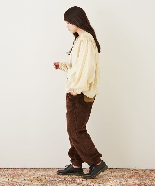 CUBE SUGAR(キューブシュガー)の「ソフトボアリブパンツ(その他パンツ・レディース・マルチ/ネイビー/レッド/ナチュラル/ブラウン・M)」の12枚目の写真