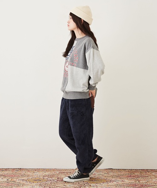 CUBE SUGAR(キューブシュガー)の「ソフトボアリブパンツ(その他パンツ・レディース・マルチ/ネイビー/レッド/ナチュラル/ブラウン・M)」の18枚目の写真