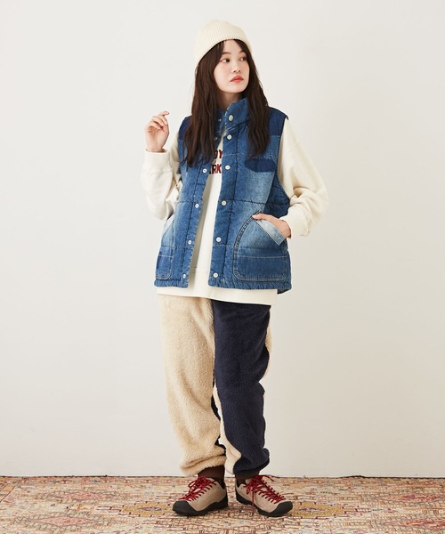 CUBE SUGAR(キューブシュガー)の「ソフトボアリブパンツ(その他パンツ・レディース・マルチ/ネイビー/レッド/ナチュラル/ブラウン・M)」の20枚目の写真