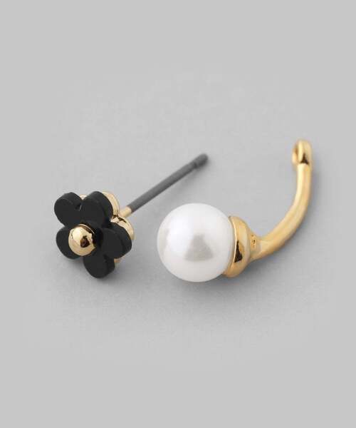 ANEMONE（アネモネ）の「フラワー×パール2WAYバックキャッチピアス（ピアス（両耳用）・レディース・アイボリー/ブラック・FREE）」の10枚目の写真