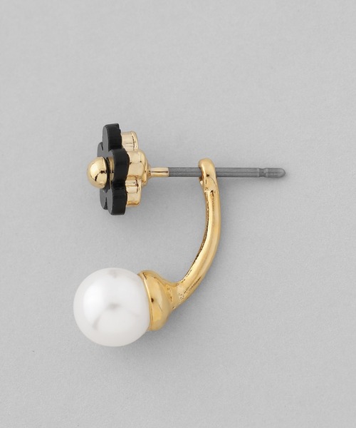 ANEMONE（アネモネ）の「フラワー×パール2WAYバックキャッチピアス（ピアス（両耳用）・レディース・アイボリー/ブラック・FREE）」の7枚目の写真