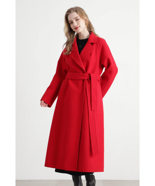 PINKY&DIANNE 美品　ベルテッドリバーコート 楽天市場】◇ベルテッドリバーコート PINKY&DIANNE ピンキー アンド