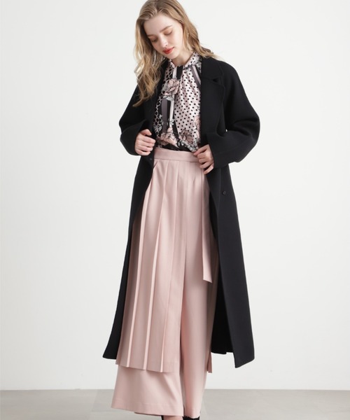 【新品】ピンキーアンドダイアン◆[WEB限定]パール釦ピーコート ブラック 36 ◇［WEB限定］パール釦ピーコート（0313252090