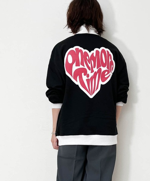 Anytime Songs（エニータイムソングス）の「TC 裏毛 バックプリント ハーフZIPスウェット(ハートROGO)（スウェット・メンズ・アッシュ/グリーン/ブラック・LARGE/MEDIUM/X-LARGE）」の2枚目の写真