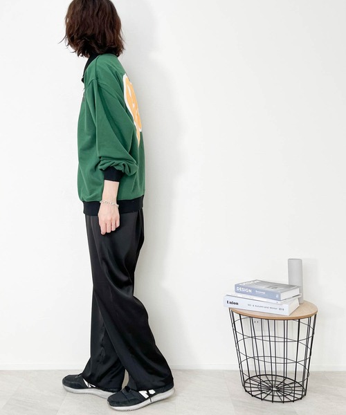 Anytime Songs（エニータイムソングス）の「TC 裏毛 バックプリント ハーフZIPスウェット(ハートROGO)（スウェット・メンズ・アッシュ/グリーン/ブラック・LARGE/MEDIUM/X-LARGE）」の13枚目の写真