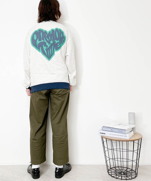 Anytime Songs（エニータイムソングス）の「TC 裏毛 バックプリント ハーフZIPスウェット(ハートROGO)（スウェット・メンズ・アッシュ/グリーン/ブラック・LARGE/MEDIUM/X-LARGE）」の7枚目の写真