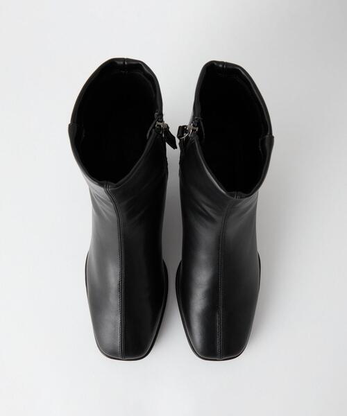 CITEN（シテン）の「＜CITEN＞シンプル スクエアトゥ ショートブーツ（ブーツ・レディース・ブラック/その他1・L/M/S）」の8枚目の写真