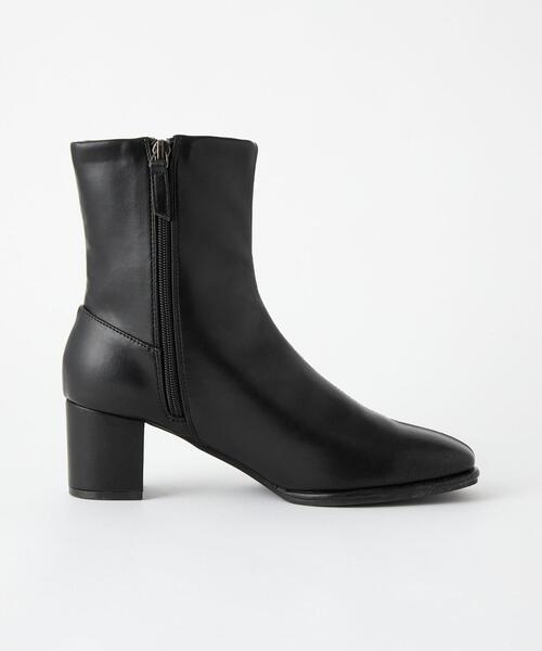 CITEN（シテン）の「＜CITEN＞シンプル スクエアトゥ ショートブーツ（ブーツ・レディース・ブラック/その他1・L/M/S）」の9枚目の写真