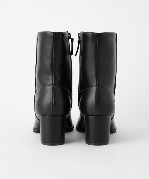 CITEN（シテン）の「＜CITEN＞シンプル スクエアトゥ ショートブーツ（ブーツ・レディース・ブラック/その他1・L/M/S）」の10枚目の写真