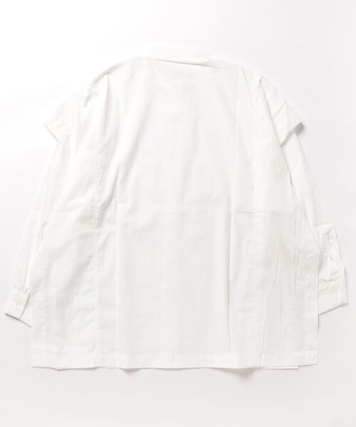 Settimissimo（セッティミッシモ）の「フリル切替カスケードブラウス（シャツ/ブラウス・レディース・オフホワイト/モカ・M）」の3枚目の写真