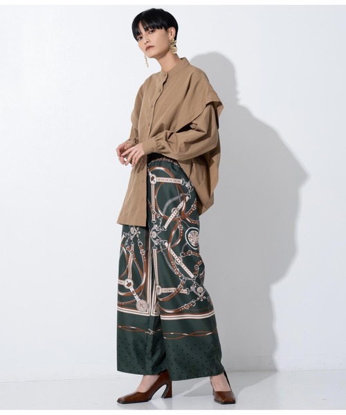 Settimissimo（セッティミッシモ）の「フリル切替カスケードブラウス（シャツ/ブラウス・レディース・オフホワイト/モカ・M）」の13枚目の写真