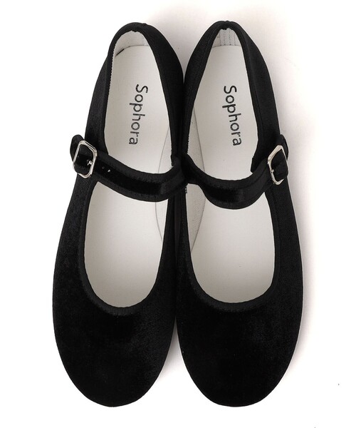 セール】Sophora:ベロア メリージェーン シューズ（その他シューズ